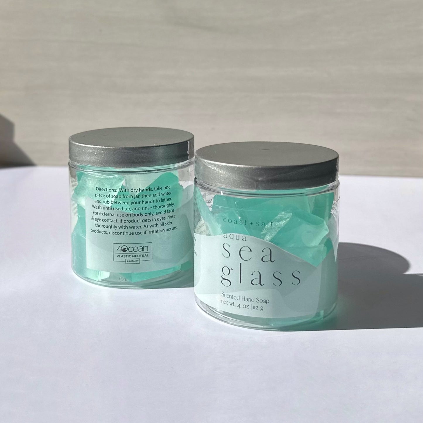 Aqua Sea Glass Scented Hand Soap