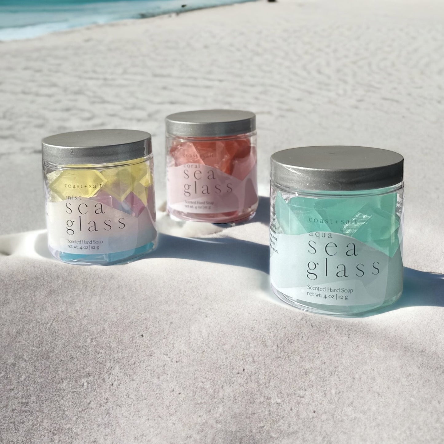Coral Sea Glass Scented Hand Soap