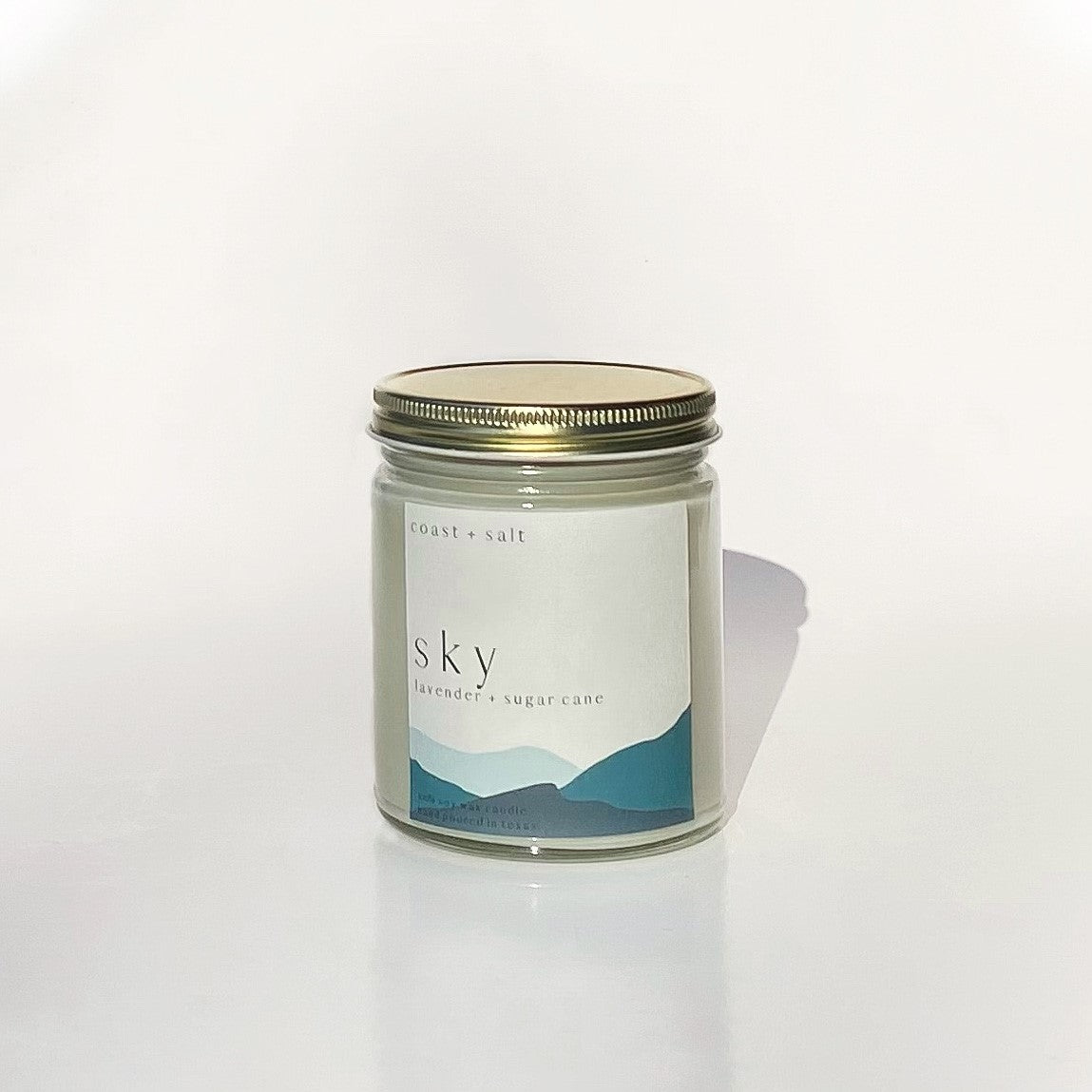 Sky | Lavender + Sugar Cane Single Wick Candle