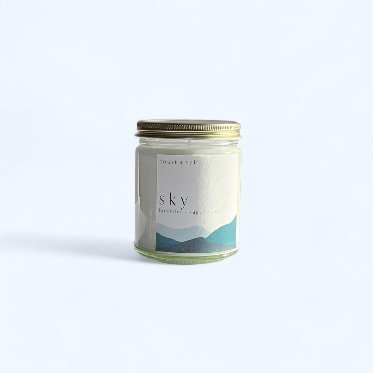Sky | Lavender + Sugar Cane Single Wick Candle
