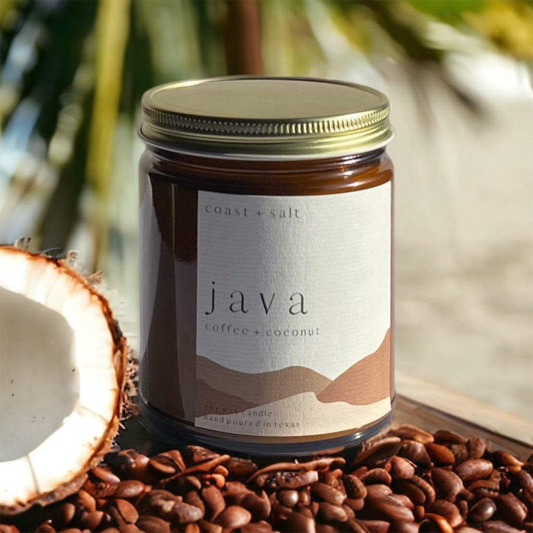 Java | Coffee + Coconut Single Wick Candle