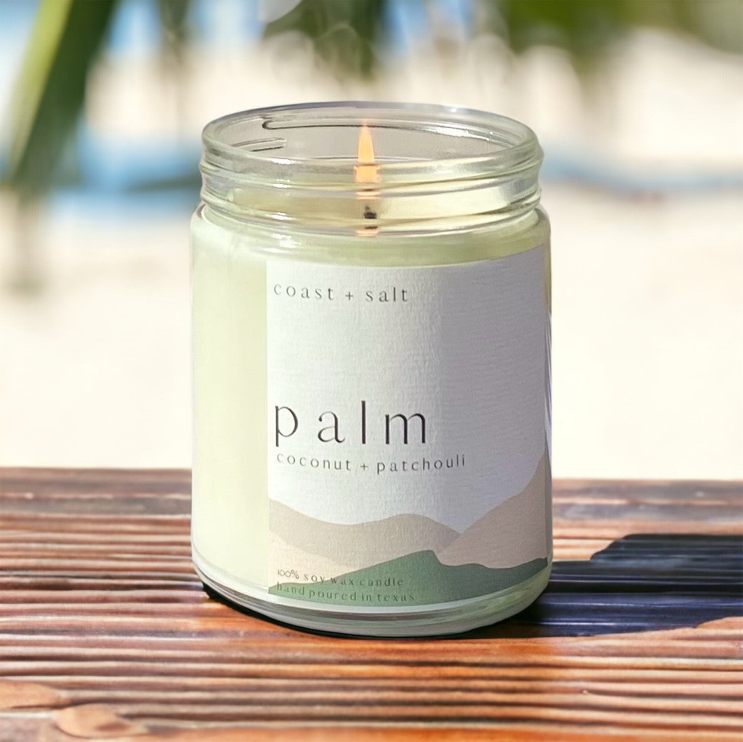 Palm | Coconut + Patchouli Single Wick Candle