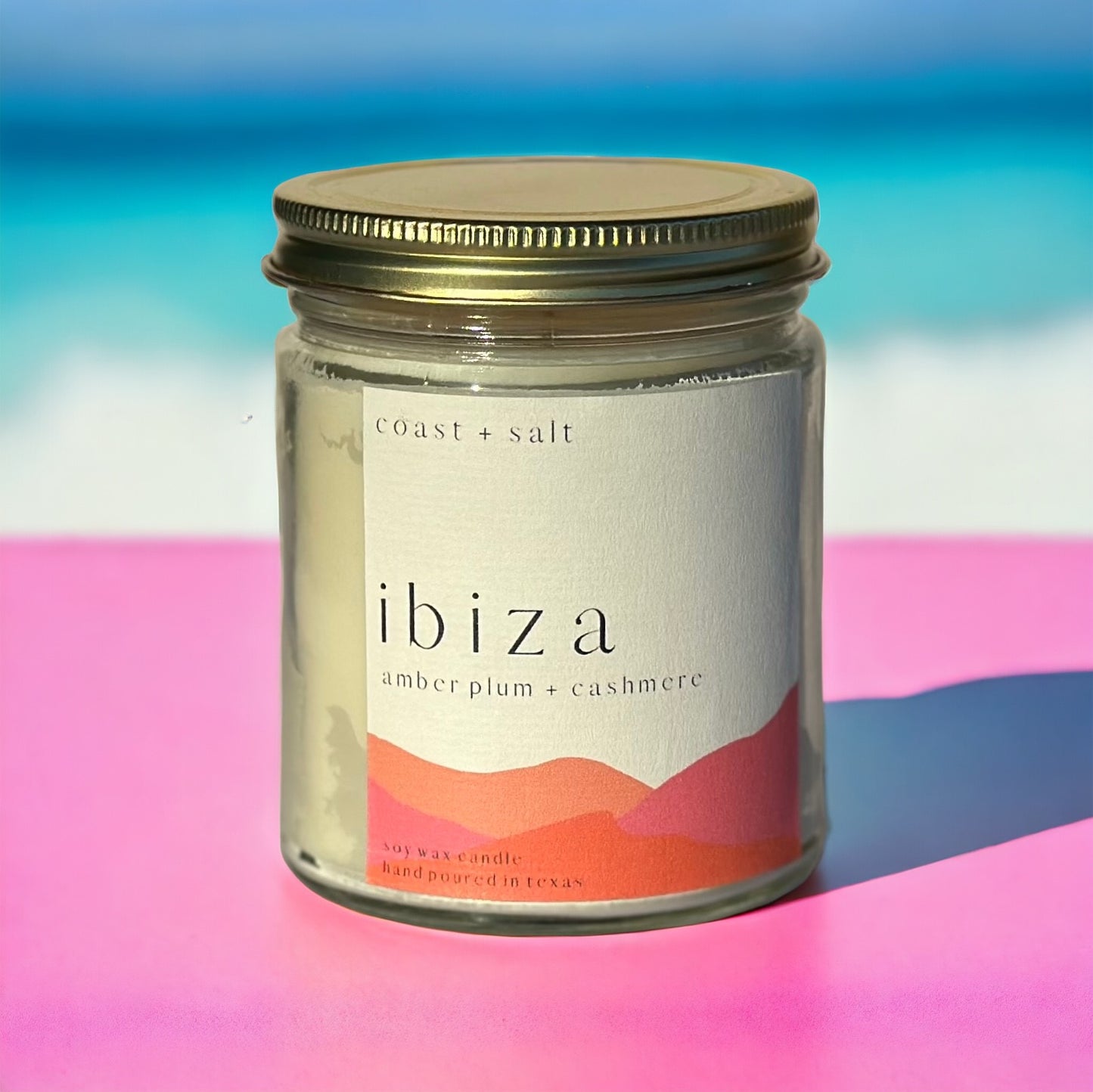 Ibiza | Amber Plum + Cashmere Single Wick Candle